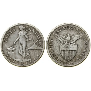 Filipíny, 50 centavos, 1919 S, San Francisco
