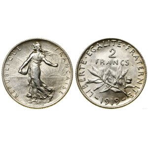 Francia, 2 franchi, 1919, Parigi