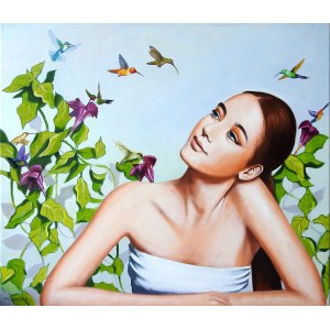 Piotr KLUCZEWSKI (ur. 1962), Anna i kolibry, 2026