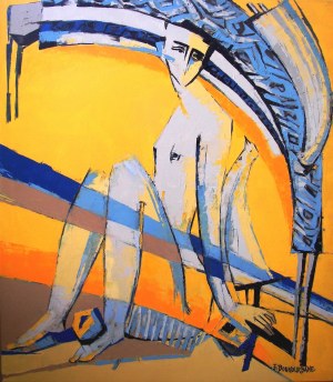 Elżbieta BOUKOURBANE (ur. 1958), Zabawa w piasku, 2021