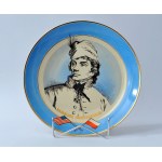 Platter - Tadeusz Kościuszko - ZPS Tułowice - hand-painted