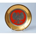 Platter - Polish Coat of Arms - Eagle - B. Rutkowski - ZPS Krzysztof - Wawel