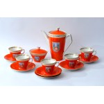 Elżbieta Coffee Set Featuring the Coat of Arms of Środa Wielkopolska - ZP Chodzież