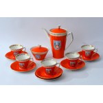 Elżbieta Coffee Set Featuring the Coat of Arms of Środa Wielkopolska - ZP Chodzież