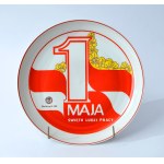 Platter - May 1 - Labor Day - “Książ” Porcelain Factory - Wałbrzych, 1986