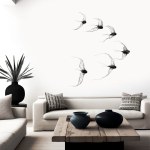 Maja Gajewska, Metallinstallation Nr. VI – Vögel im Schwarm (6 Stück)