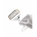 Crystal Champagne Glasses | 24-karat gold plating | Engraved gold design | Set of 4