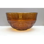 Sada na punč – Tiara Exclusive Golden Amber – Indiana Glass – 70. léta