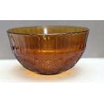 Sada na punč – Tiara Exclusive Golden Amber – Indiana Glass – 70. léta