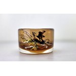 Decorative glass bowl - designed by Petr Hora - Czechoslovakia - 1970s