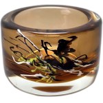 Decorative glass bowl - designed by Petr Hora - Czechoslovakia - 1970s