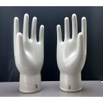 Designer decorative porcelain hand pedestals—second half of the 20th century