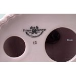 Porcelánový svícen z růžového porcelánu – Pirken Hammer – 70. léta