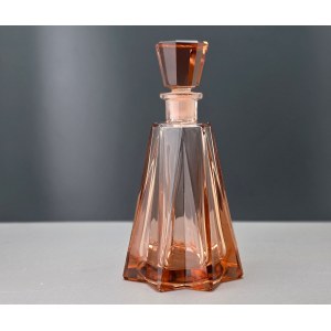 Art Deco - Crystal carafe made of Rosaline glass - 1930s
