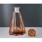 Art Deco - Crystal carafe made of Rosaline glass - 1930s