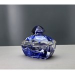 Art Deco - Cobalt-blue Murano-style crystal candy dish
