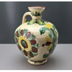 Vasyl Abashyn - Wine Jug with a Spout - Hutsul Pottery - Kosiv, second half of the 20th century - [HUTSUL REGION]