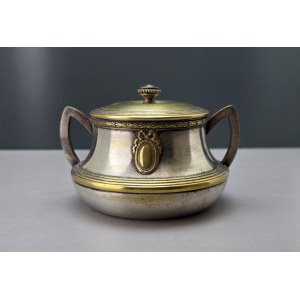 Zuccheriera da collezione placcata in argento, risalente alla fine del XIX secolo e all’inizio del XX.