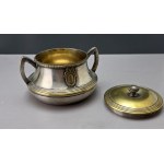 Zuccheriera da collezione placcata in argento, risalente alla fine del XIX secolo e all’inizio del XX.