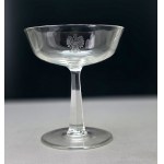 Patriotic crystal goblet featuring the eagle of the Republic of Poland, 1927–1935 [Second Polish Republic]
