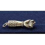 Silver Mano Figa Pendant—a good luck charm—Brazil, first half of the 20th century