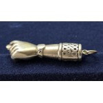 Silver Mano Figa Pendant—a good luck charm—Brazil, first half of the 20th century