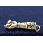Silver Mano Figa Pendant—a good luck charm—Brazil, first half of the 20th century