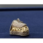 Stara myśliwska zawieszka ze srebra - bawarski Charivari - II poł. XIX w. [ Myślistwo ]