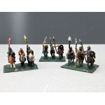 Collectible, hand-painted lead soldiers [battle games] – mid-20th century