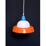Designerska lampa wisząca w stylu Space Age - lata 70-te