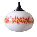 Napako - Space Age-style glass pendant lamp - 1970s