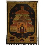 Cepelia - Hand-woven woolen sumak - “Little Church” - 1980s