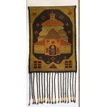 Cepelia - Hand-woven woolen sumak - “Little Church” - 1980s
