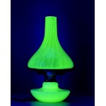 Mid-20th-century uranium-patterned glass table lamp - 1970s vintage