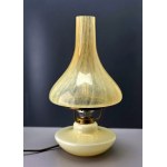 Mid-20th-century uranium-patterned glass table lamp - 1970s vintage