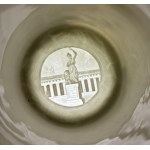 German hunting mug with a lithophane