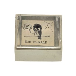 Bon courage Table Clock