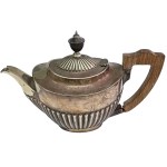 A silver-plated teapot by Roberts &amp; Belk, England
