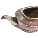 A silver-plated teapot by Roberts &amp; Belk, England