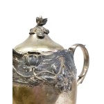 Silver-plated Art Nouveau set, ca. 1890.