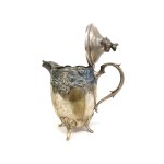 Silver-plated Art Nouveau set, ca. 1890.