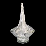 Glass Swan Platter