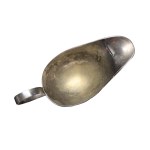 Silver-plated (?) sauce boat