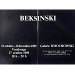 Brochure / invitation to Zdzisław Beksiński’s exhibition, Galerie Dmochowski, Paris, 1989