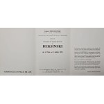 Flyer from the exhibition *Beksinski: Peintures et dessins récents*, Galerie Dmochowski, Paris, 1994