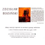 Invitation to the opening of Zdzisław Beksiński’s exhibition at the Esta Gallery, Gliwice, 2002