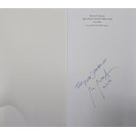 Cover featuring a reproduction of a work by Zdzisław Beksiński, with a dedication from the author to Piotr Dmochowski / Zdzisław Beksiński