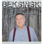 Sticker featuring a photo of Zdzisław Beksiński