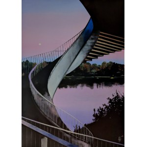 Joanna ABRA (pen name, b. 1986), Stairs by the Gdańsk Bridge (II), 2025