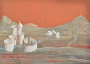 Barbara GERODIMOU (ur. 1959), Przystanek, z cyklu: ,,Tam gdzie mieszkają moje sny
